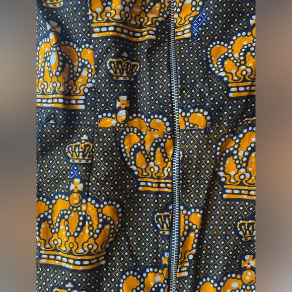Grass-fields | African Crown Print Beka Jumpsuit African Made Black Owned Size 8 - Picture 4 of 9